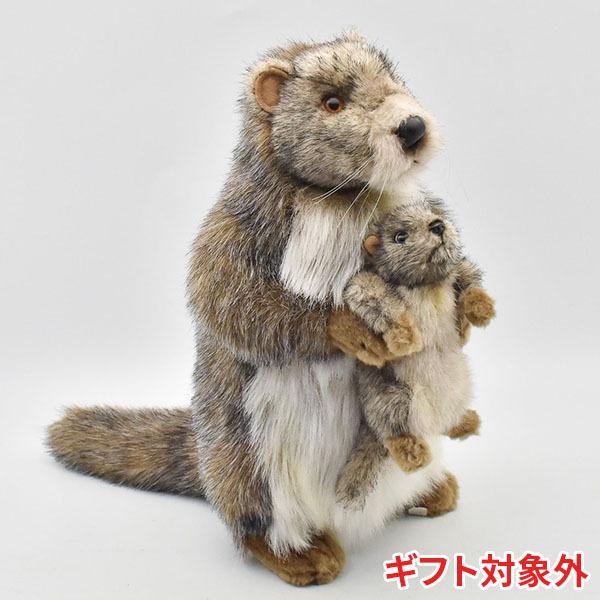 BH4162 マーモットオヤコ HANSA　まーもっとおやこ ぬいぐるみ リアル | HANSA（ぬいぐるみ）