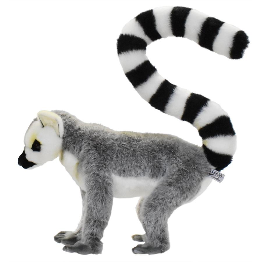 BH4333 ワオキツネザル HANSA　わおきつねざる 輪尾狐猿 さる サル 猿 ぬいぐるみ リアル | HANSA（ぬいぐるみ） | 01