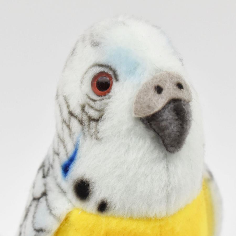 BH4653 ブルーセキセイインコ HANSA　ぶるーせきせいいんこ とり トリ 鳥 ぬいぐるみ リアル | HANSA（ぬいぐるみ） | 03