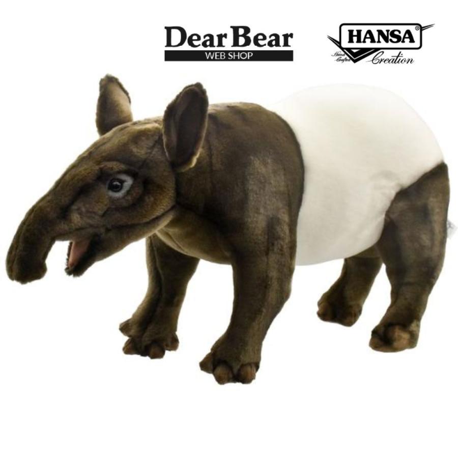 リアル　パグ　ぬいぐるみ　ビッグサイズ 約５０cm 美品 HANSA BH5088 マレーバク まれーばく ぬいぐるみ リアル 爆買 母の日