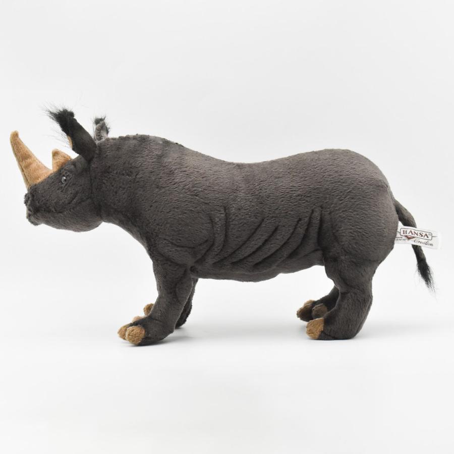 BH5247 クロサイ HANSA　くろさい 黒犀 ぬいぐるみ リアル | HANSA（ぬいぐるみ） | 01