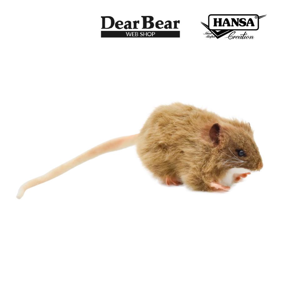 BH5577 チャイロネズミ HANSA　ちゃいろねずみ 茶色鼠 ぬいぐるみ リアル | HANSA（ぬいぐるみ）