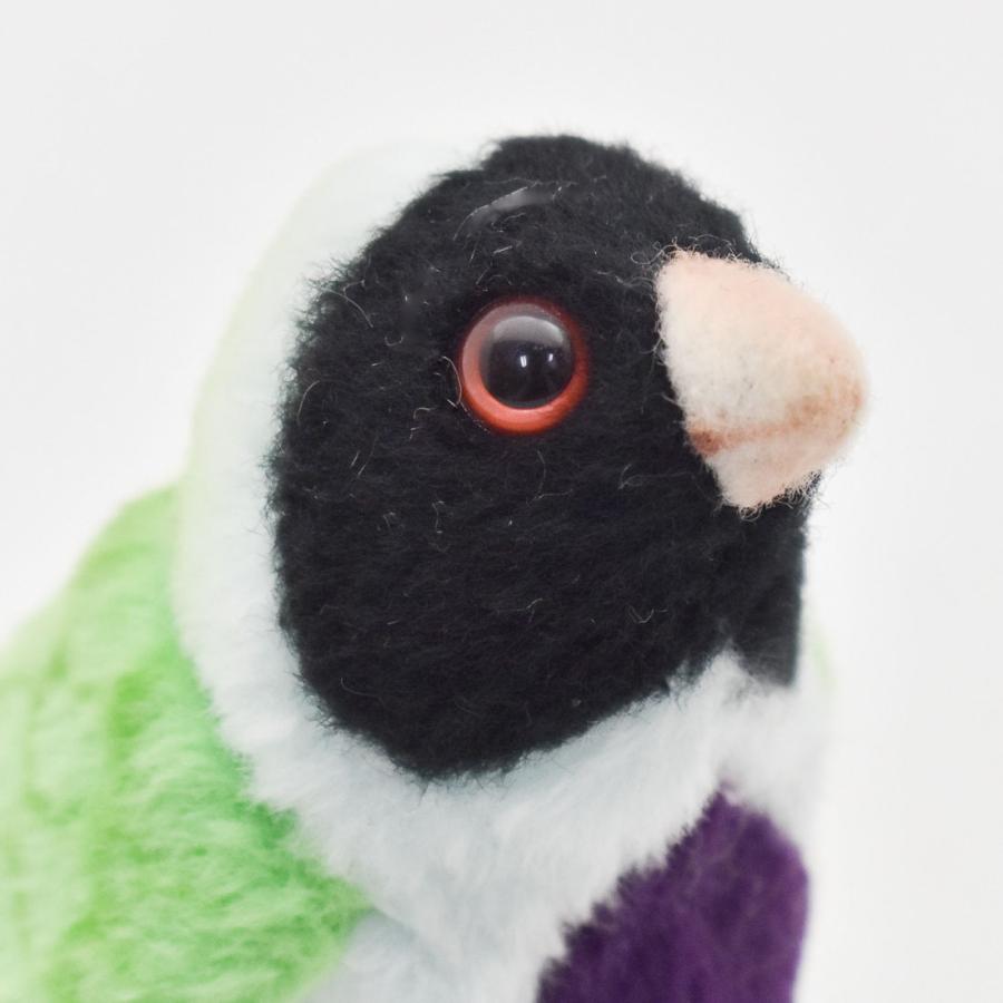BH5694 クロコキンチョウ HANSA　くろこきんんちょう とり トリ 鳥 ぬいぐるみ リアル | HANSA（ぬいぐるみ） | 03