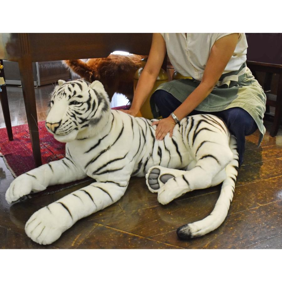 BH5920 ホワイトタイガー HANSA　ほわいとたいがー とら 虎 しろ 白 ぬいぐるみ リアル | HANSA（ぬいぐるみ） | 06