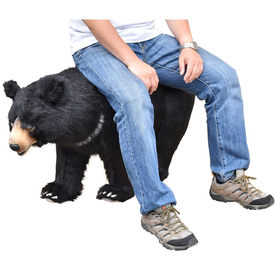 BH6086 ツキノワグマ スツール HANSA　つきのわぐま 月輪熊 くま リアル インテリア 家具 置物 いす イス 椅子 | HANSA（ぬいぐるみ） | 03