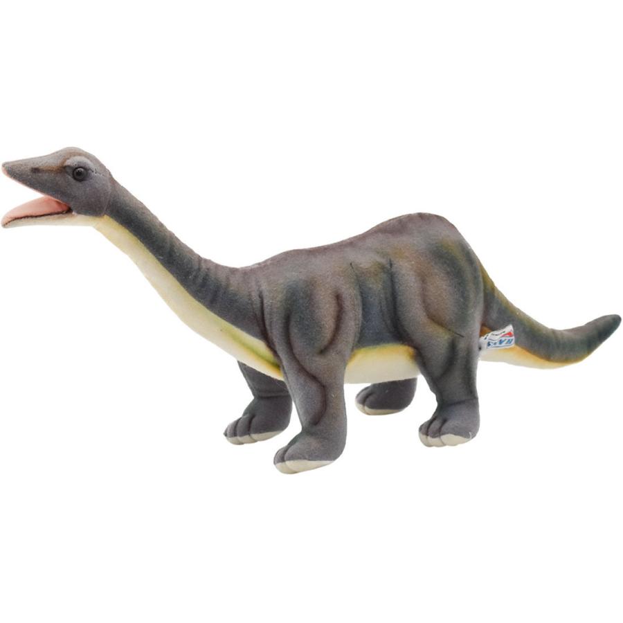 ブロントサウルス ぬいぐるみ 恐竜 きょうりゅう リアル HANSA ハンサ 6134 動物 置物 インテリア プレゼント 知育 こども｜dearbear
