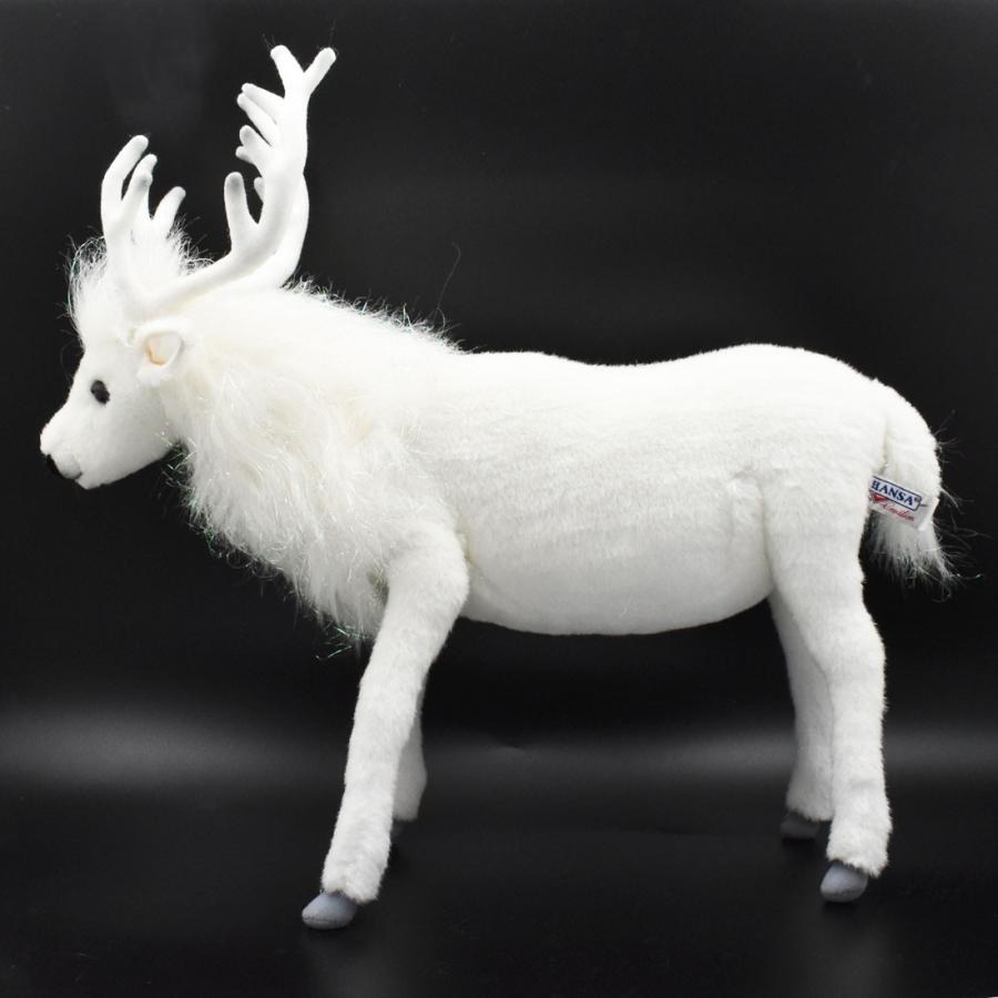 BH6190 シロトナカイ HANSA　しろとなかい 白馴鹿 ぬいぐるみ リアル | HANSA（ぬいぐるみ） | 01
