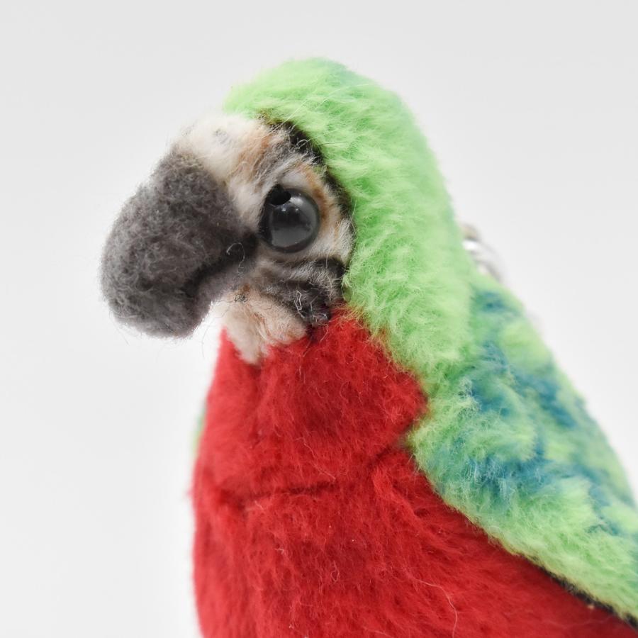 BH6459 オウム キーチェーン HANSA　おうむ とり トリ 鳥 キーホルダー リアル | HANSA（ぬいぐるみ） | 03