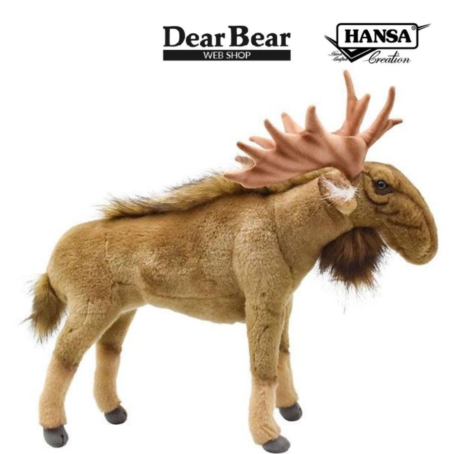 BH6484 ヘラジカ HANSA　箆鹿 へらじか しか ぬいぐるみ リアル | HANSA（ぬいぐるみ）