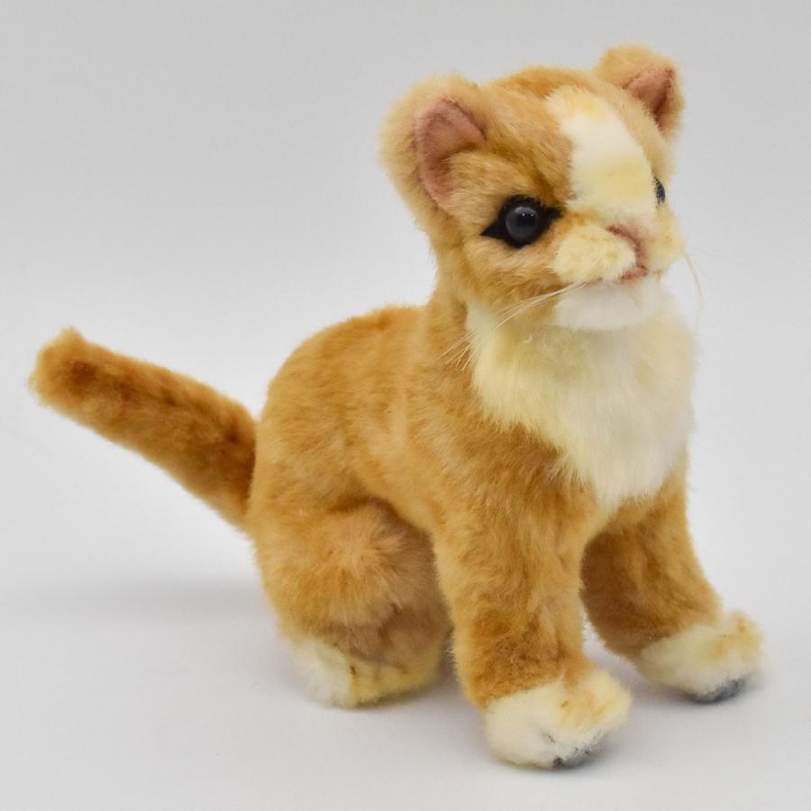 BH6489 ネコ 仔 ベージュ HANSA　ねこ 猫 こども 子供 ぬいぐるみ リアル | HANSA（ぬいぐるみ）