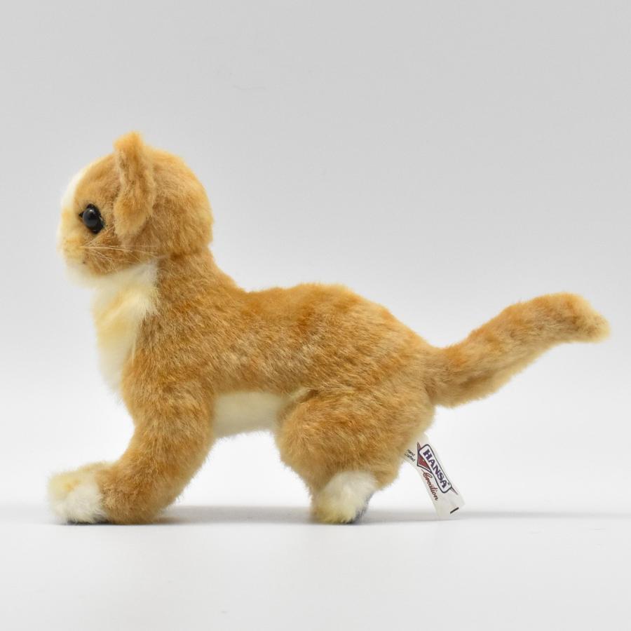 BH6489 ネコ 仔 ベージュ HANSA　ねこ 猫 こども 子供 ぬいぐるみ リアル | HANSA（ぬいぐるみ） | 01