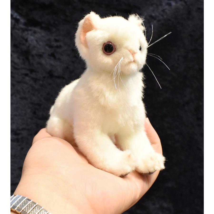 HANSA BH6490 ネコ 仔 ホワイト ねこ 猫 こども 子供 ぬいぐるみ