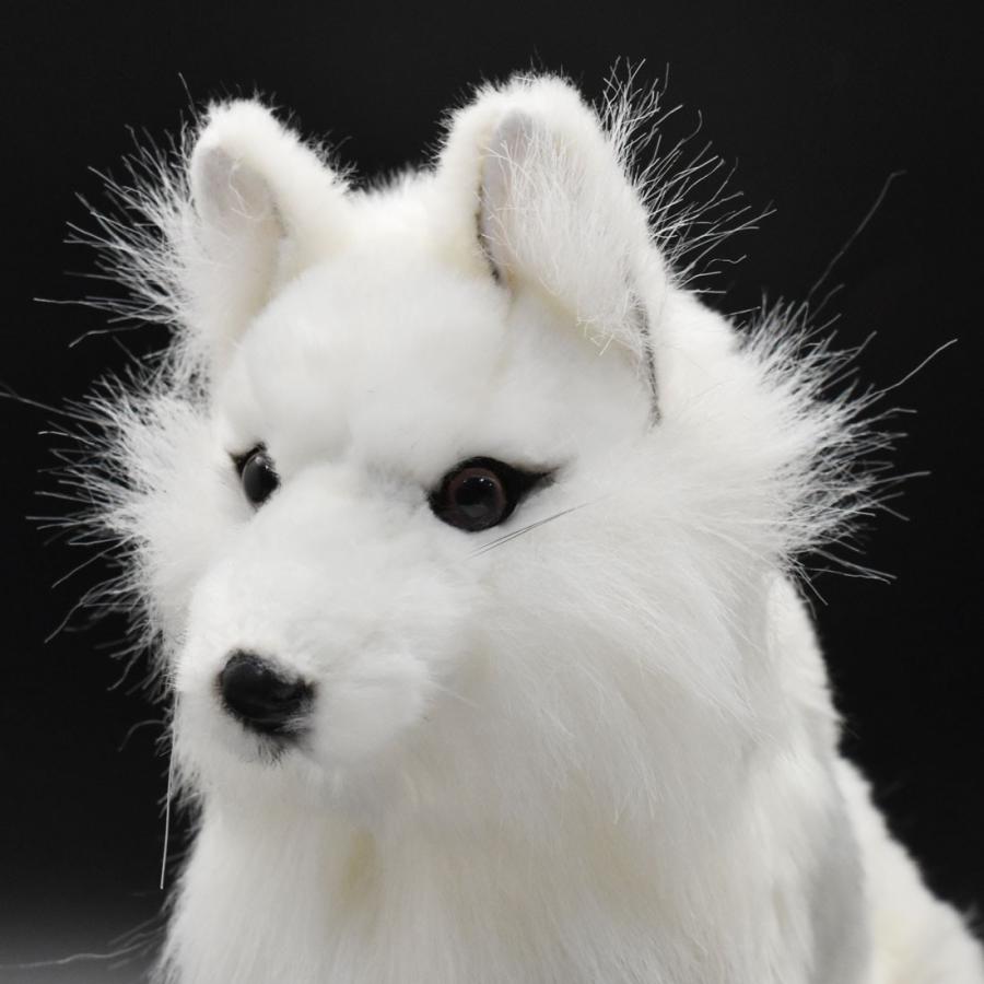 BH6823 ホッキョクギツネ HANSA　ほっきょくぎつね 北極狐 きつね キツネ ぬいぐるみ リアル | HANSA（ぬいぐるみ） | 03