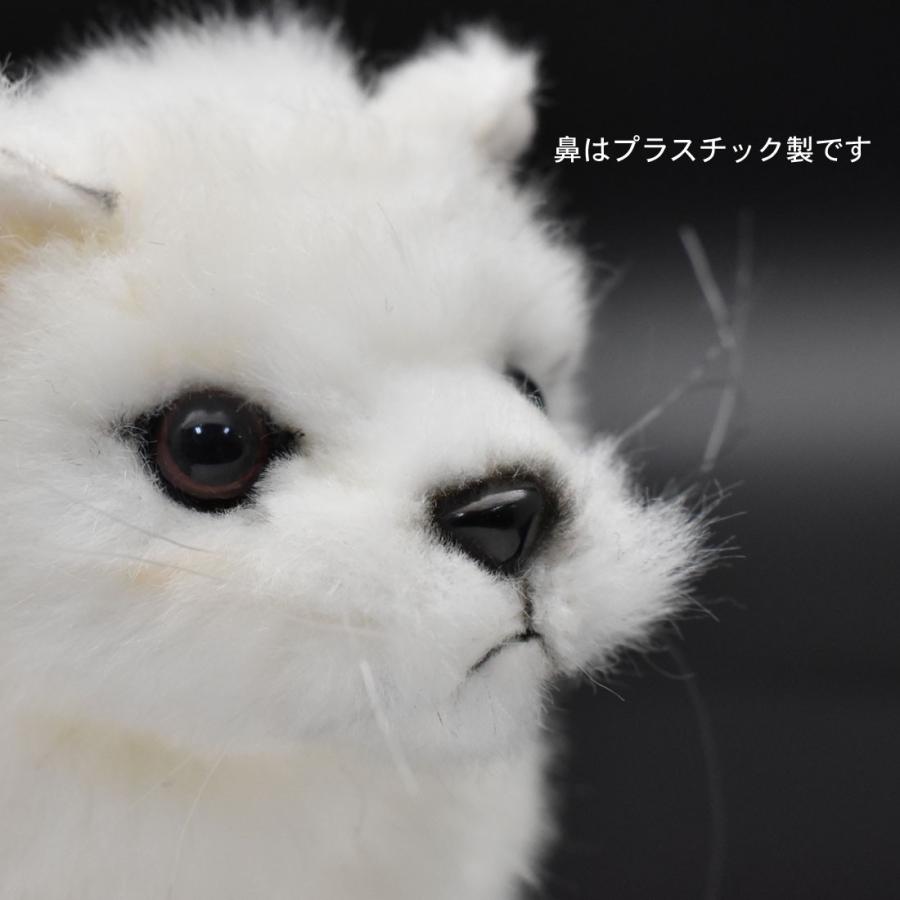 BH6830 ホッキョクギツネ 仔 HANSA　ほっきょくぎつね 北極狐 きつね キツネ こども 子供 ぬいぐるみ リアル | HANSA（ぬいぐるみ） | 06