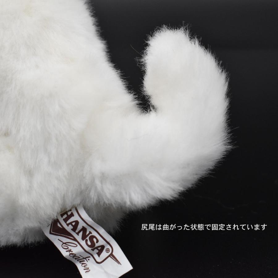 BH6830 ホッキョクギツネ 仔 HANSA　ほっきょくぎつね 北極狐 きつね キツネ こども 子供 ぬいぐるみ リアル | HANSA（ぬいぐるみ） | 07