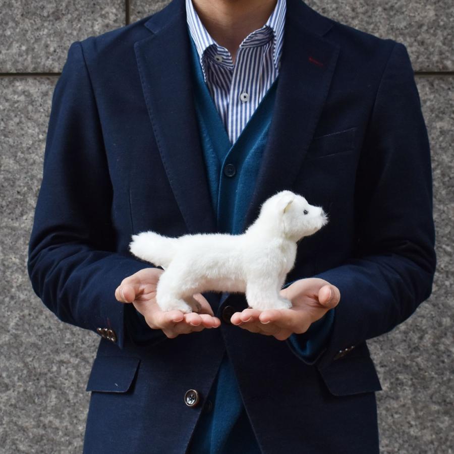 BH6831 ホッキョクギツネ 仔 HANSA　ほっきょくぎつね 北極狐 きつね キツネ こども 子供 ぬいぐるみ リアル | HANSA（ぬいぐるみ） | 07
