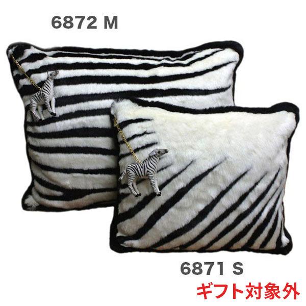 BH6872 シマウマ クッションM HANSA　しまうま 縞馬 リアル インテリア 家具 置物 | HANSA（ぬいぐるみ）