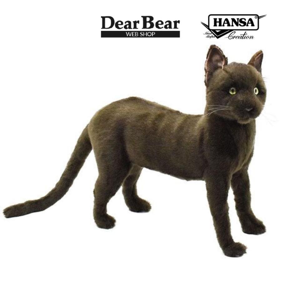 BH7027 クロネコ HANSA　くろねこ 黒猫 ぬいぐるみ リアル | HANSA（ぬいぐるみ）