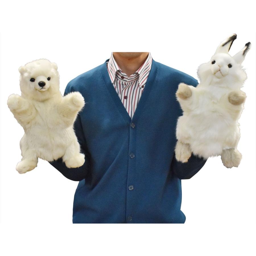 BH7156 シロウサギ ハンドパペット HANSA　しろうさぎ 白兎 リアル | HANSA（ぬいぐるみ） | 06