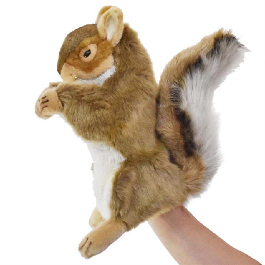 BH7162 アカリス ハンドパペット HANSA　あかりす 栗鼠 リアル | HANSA（ぬいぐるみ） | 01