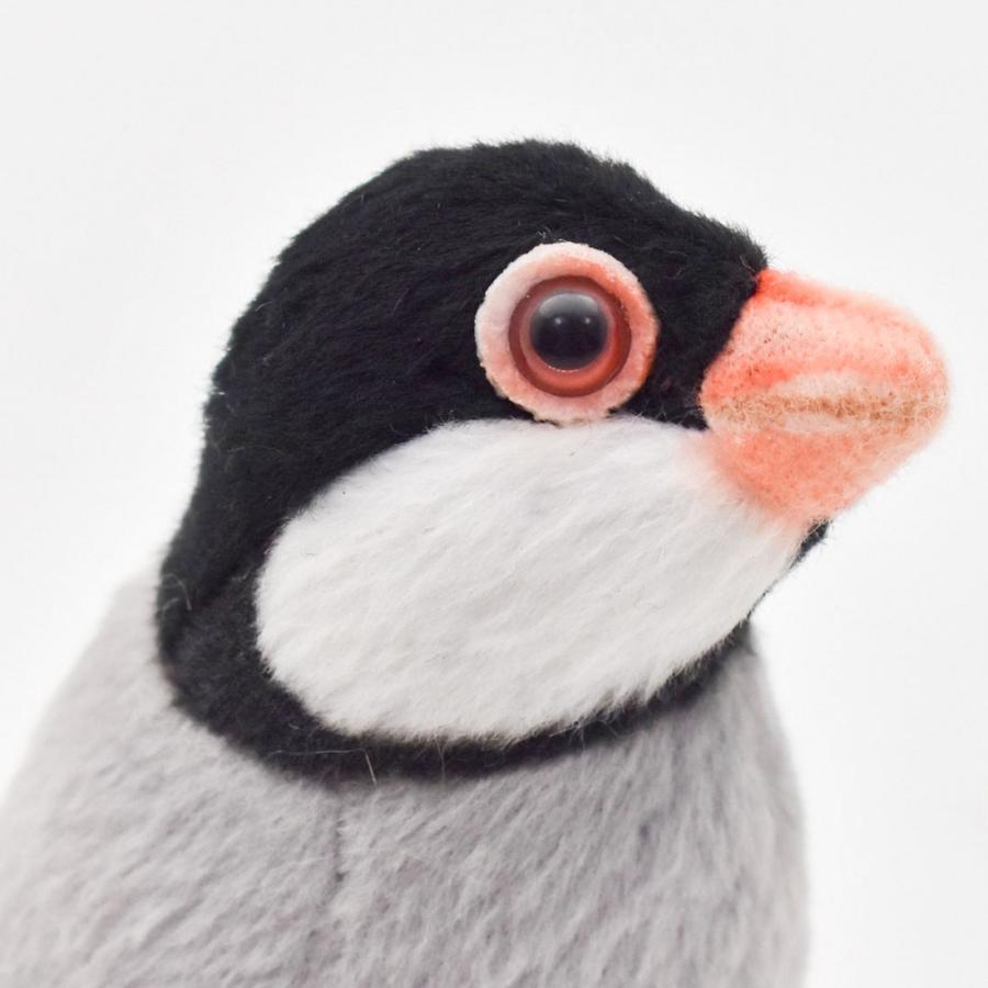 BH7248 ブンチョウ HANSA　ぶんちょう 文鳥 とり トリ 鳥 ぬいぐるみ リアル | HANSA（ぬいぐるみ） | 03