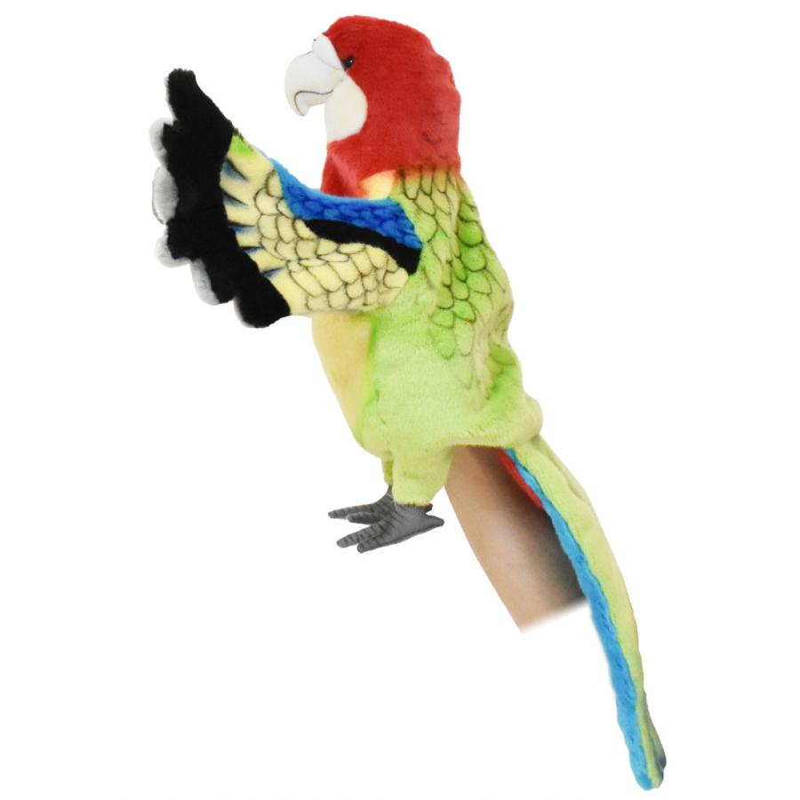 BH7351 ナナクサインコ ハンドパペット HANSA　ななくさいんこ とり トリ 鳥 リアル | HANSA（ぬいぐるみ） | 01
