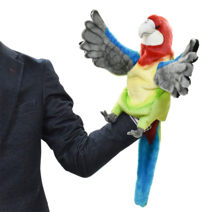 BH7351 ナナクサインコ ハンドパペット HANSA　ななくさいんこ とり トリ 鳥 リアル | HANSA（ぬいぐるみ） | 06