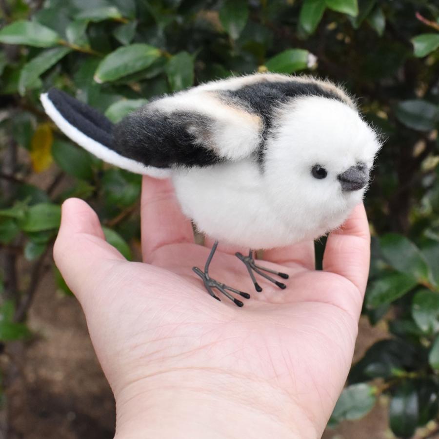 BH7638 シマエナガ HANSA　しまえなが 島柄長 とり トリ 鳥 ぬいぐるみ リアル | HANSA（ぬいぐるみ） | 11