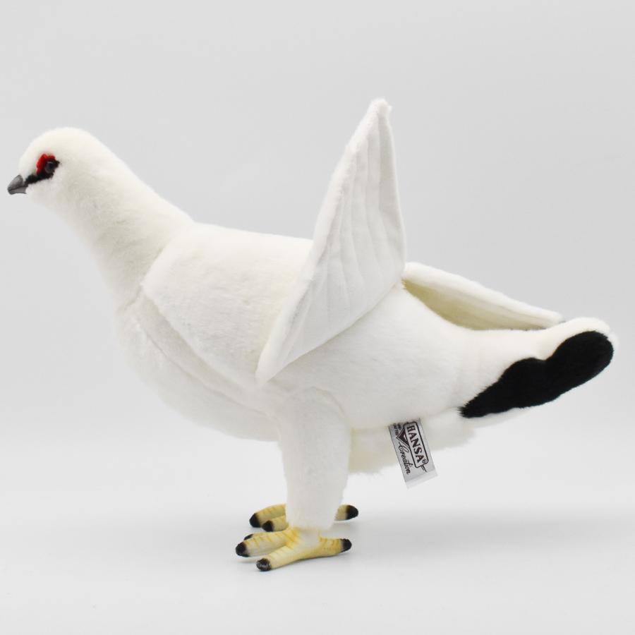 BH7642 ライチョウ 冬 HANSA　らいちょう 雷鳥 とり トリ 鳥 ぬいぐるみ リアル | HANSA（ぬいぐるみ） | 06