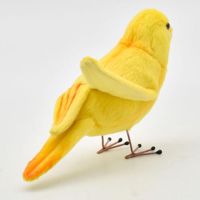 BH7643 カナリア HANSA　かなりあ 金糸雀 とり トリ 鳥 ぬいぐるみ リアル | HANSA（ぬいぐるみ） | 06