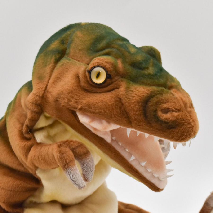 ティラノサウルス 開口 アース ハンドパペット 恐竜 リアル HANSA ハンサ 7749 動物 置物 インテリア プレゼント｜dearbear｜04