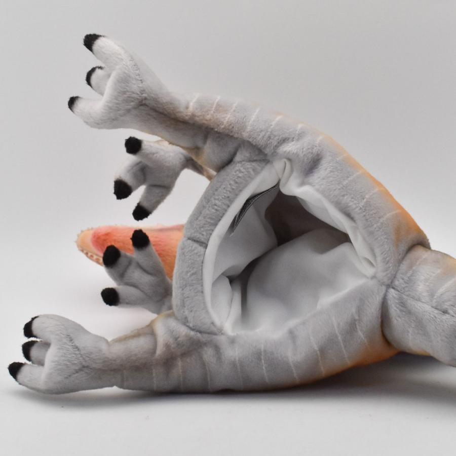 BH7751 スピノサウルス グレー ハンドパペット HANSA　すぴのさうるす 恐竜 きょうりゅう はいいろ 灰色 リアル | HANSA（ぬいぐるみ） | 05