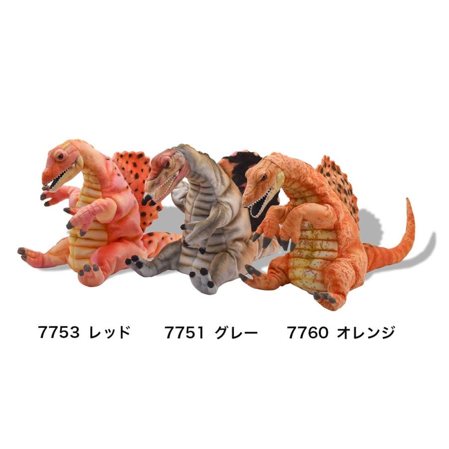 BH7751 スピノサウルス グレー ハンドパペット HANSA　すぴのさうるす 恐竜 きょうりゅう はいいろ 灰色 リアル | HANSA（ぬいぐるみ） | 06