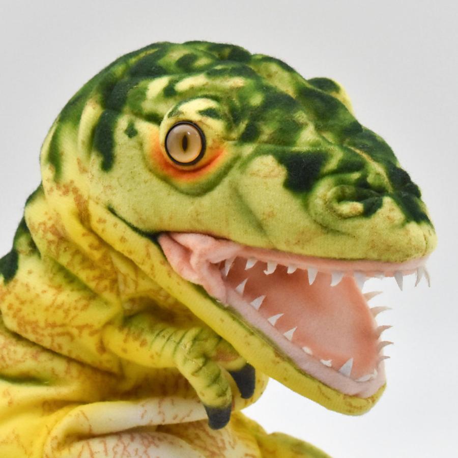BH7766 ティラノサウルス 開口 イエロー ハンドパペット HANSA　てぃらのさうるす 恐竜 きょうりゅう きいろ 黄色 リアル | HANSA（ぬいぐるみ） | 03