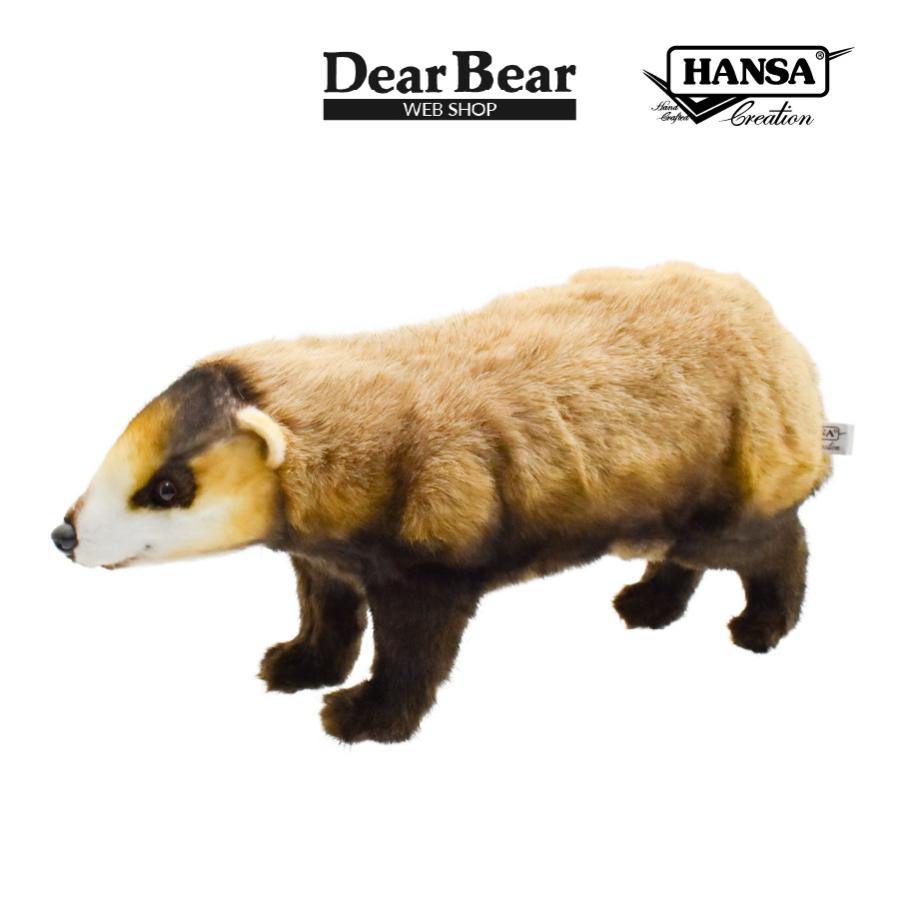 Hansa ハンサ ニホンアナグマ ５４ リアル 動物 ぬいぐるみ プレゼント ギフト 8148 Dear Bear 通販 Yahoo ショッピング