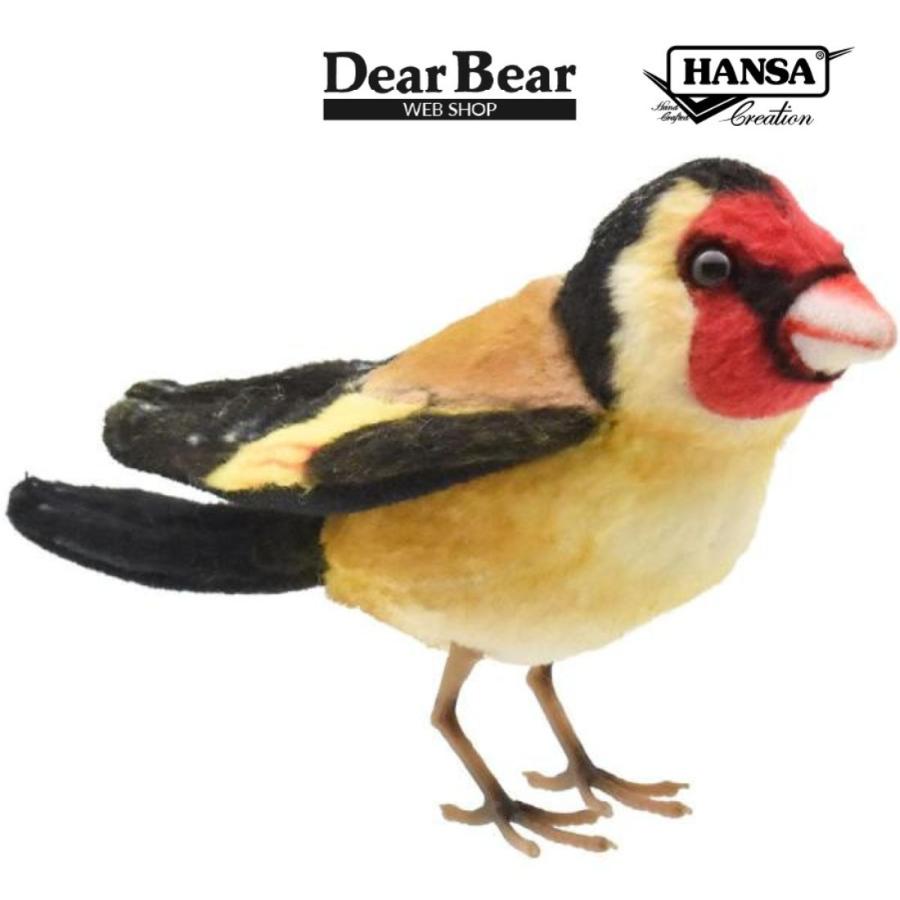 BH8208 ゴシキヒワ HANSA　ごしきひわ とり トリ 鳥 ぬいぐるみ リアル 爆買 母の日 | HANSA（ぬいぐるみ）