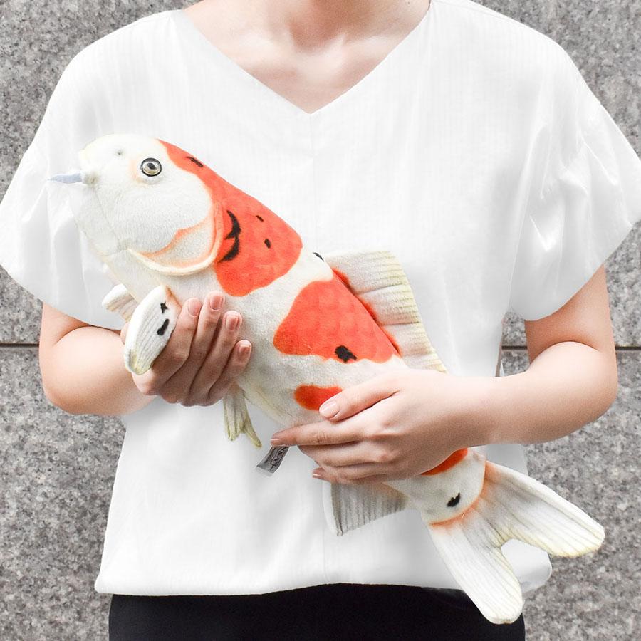 BH8280 錦鯉 三色 HANSA　にしきごい こい 鯉 さかな サカナ 魚 ぬいぐるみ リアル | HANSA（ぬいぐるみ） | 06