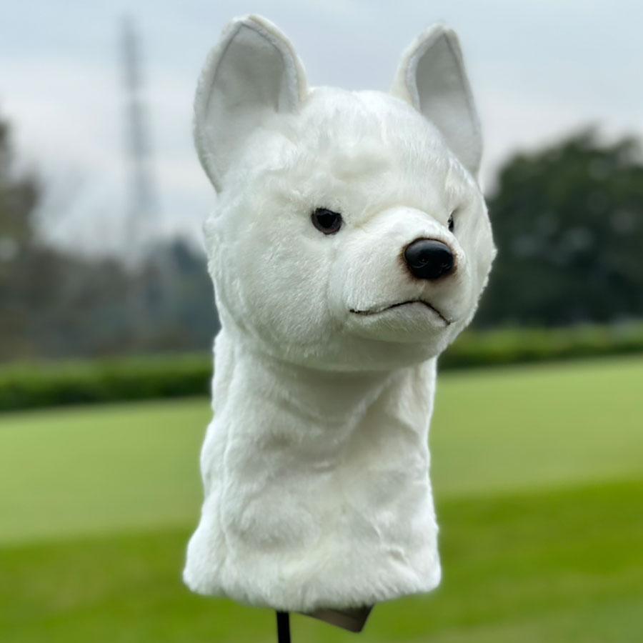 BH8358 ゴルフ ヘッドカバー ドライバー ホッカイドウケン HANSA　北海道犬 ほっかいどういぬ イヌ リアル | HANSA（ぬいぐるみ） | 06