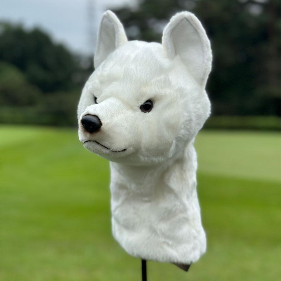 BH8358 ゴルフ ヘッドカバー ドライバー ホッカイドウケン HANSA　北海道犬 ほっかいどういぬ イヌ リアル | HANSA（ぬいぐるみ） | 07
