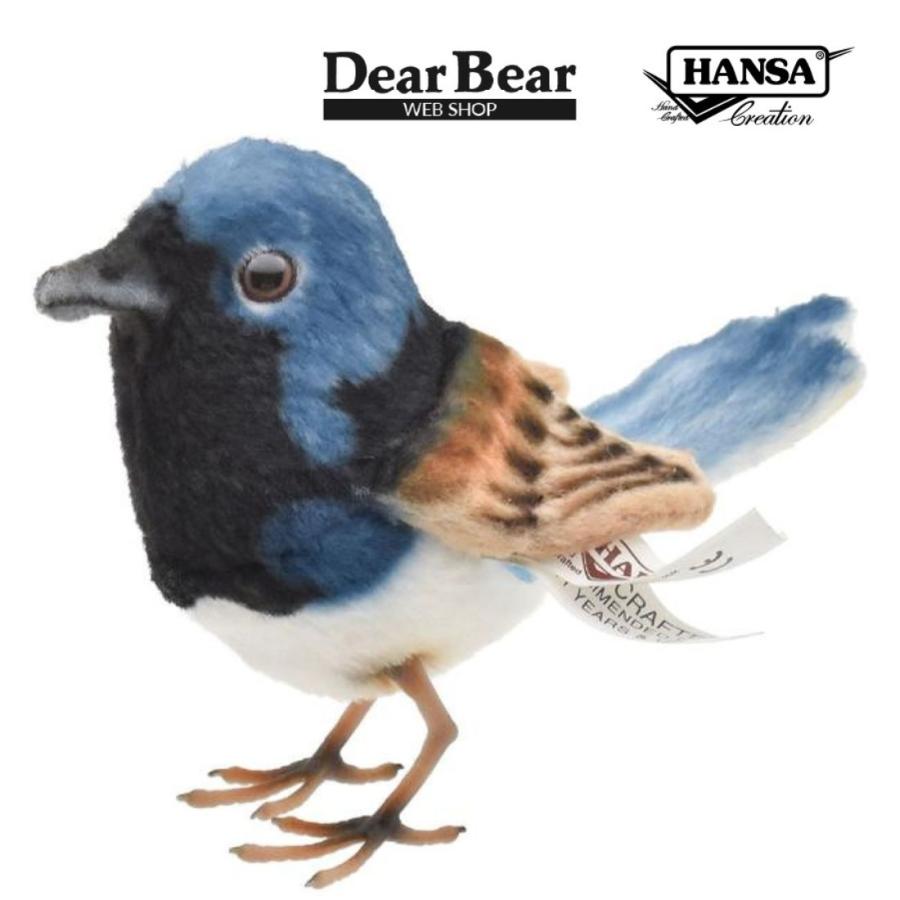 BH8410 ムナグロオーストラリアムシクイ HANSA　むなぐろおーすとらりあむしくい とり トリ 鳥 ぬいぐるみ リアル | HANSA（ぬいぐるみ）