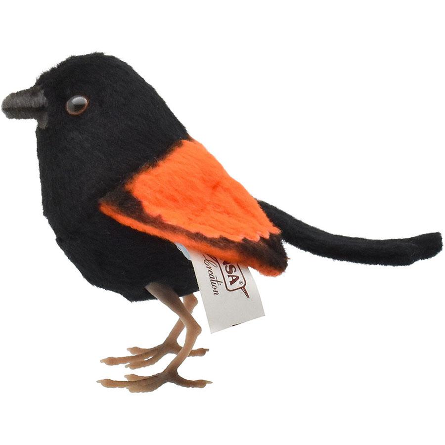 BH8411 セアカオーストラリアムシクイ HANSA　せあかおーすとらりあむしくい とり トリ 鳥 ぬいぐるみ リアル | HANSA（ぬいぐるみ） | 01