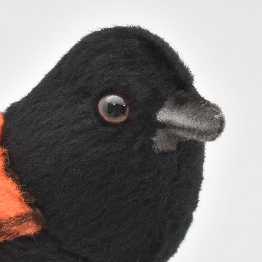 BH8411 セアカオーストラリアムシクイ HANSA　せあかおーすとらりあむしくい とり トリ 鳥 ぬいぐるみ リアル | HANSA（ぬいぐるみ） | 04