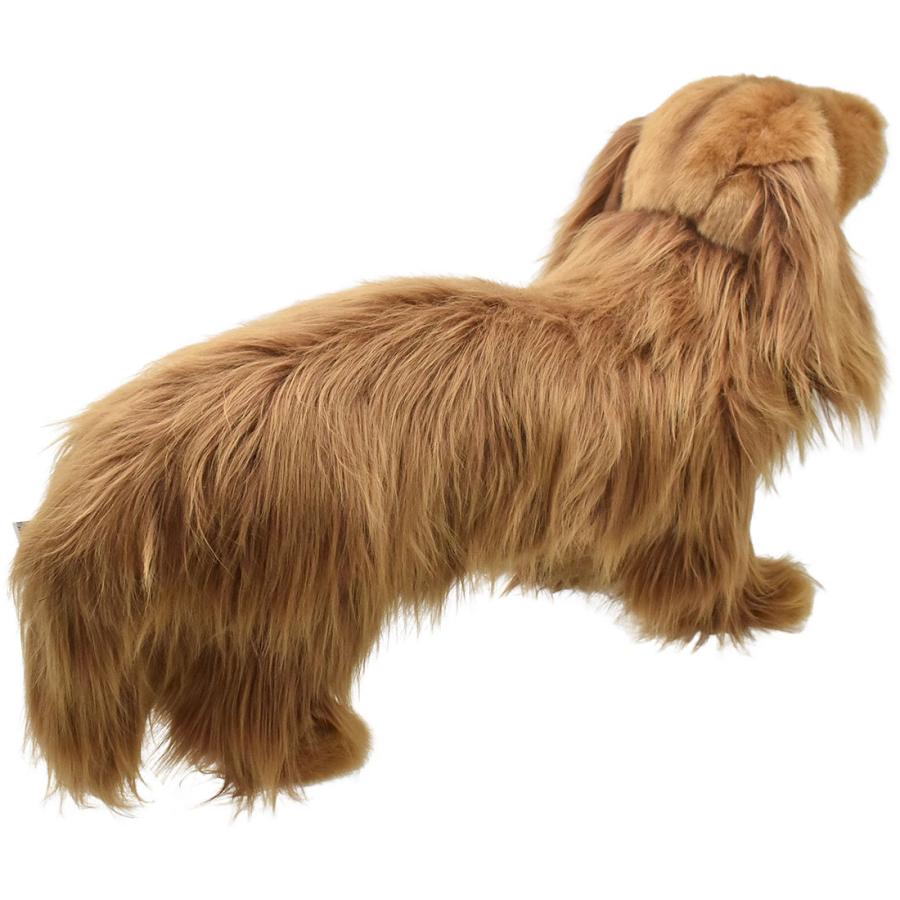 BH8512 ミニチュアダックスフンド ロングヘア ブラウン  HANSA　みにちゅあだっくすふんど ぬいぐるみ リアル 新作 | HANSA（ぬいぐるみ） | 02