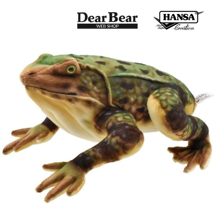 BH8575 ゴライアスガエル  HANSA　ごらいあすがえる かえる 蛙 ぬいぐるみ リアル 新作 | HANSA（ぬいぐるみ）
