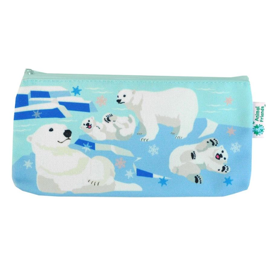 アニマルフレンズ カラーキャンバスペンポーチ シロクマ かわいい 動物 文房具 プレゼント ギフト 母の日 父の日 B Dear Bear 通販 Yahoo ショッピング