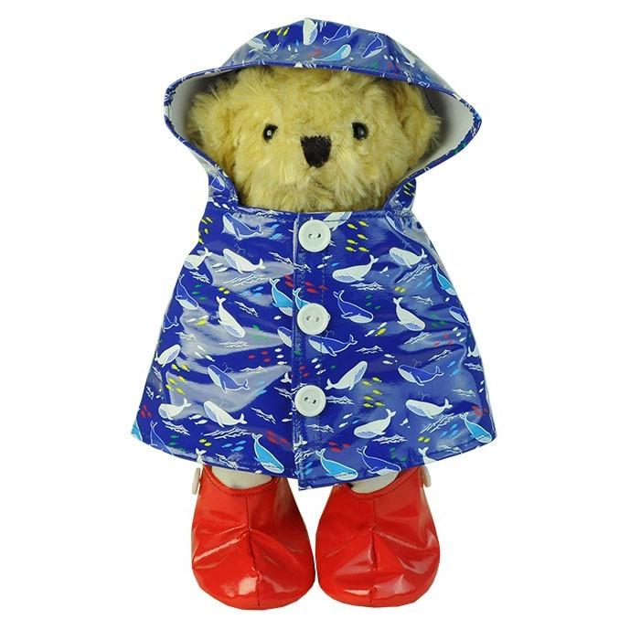 Bear Wear（ベアウェア） ぬいぐるみ 洋服 レインポンチョ クジラ LL