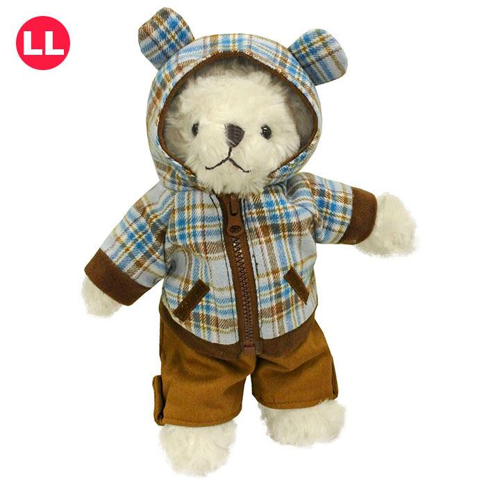 Bear Wear（ベアウェア） ぬいぐるみ 洋服 パーカー ベア チェック