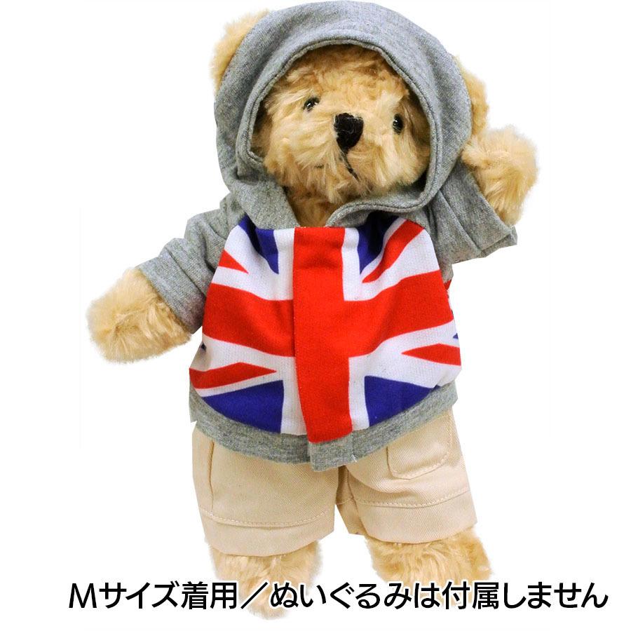 Bear Wear（ベアウェア） ぬいぐるみ 洋服 パーカー ユニオンジャック