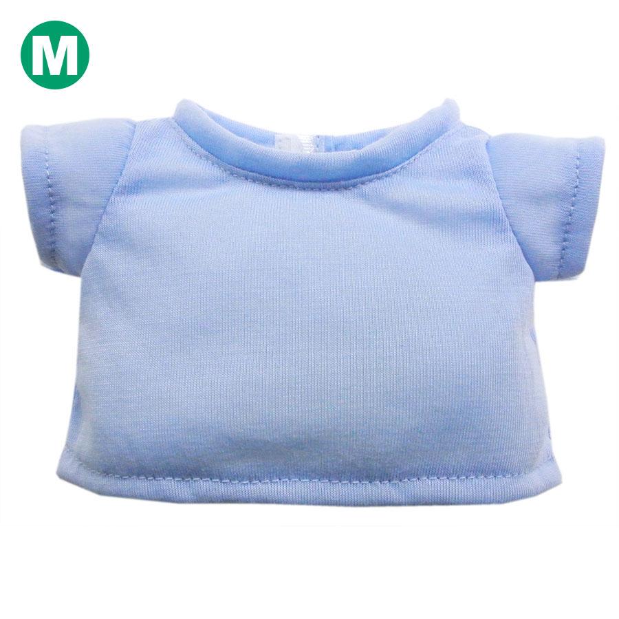 Bear Wear ぬいぐるみ 洋服 カラーTシャツ ライトブルー M 秋冬22