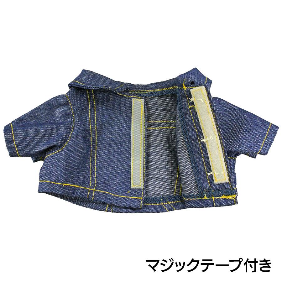 ぬいぐるみ 洋服 デニムライク ロングシャツ M 秋冬23 ベアウェア 着せ替え ぬい服 プレゼント | Bear Wear | 02